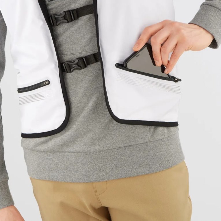 Salomon Outlife Reversible Utility U Men's Vest White | CA 68S53